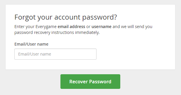 everygame poker forgot password